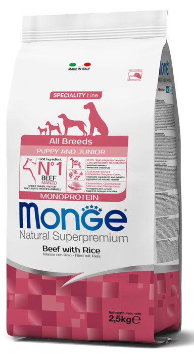 MONGE PUPPY & JUNIOR ALL BREEDS MONOPROTEICI 12 KG