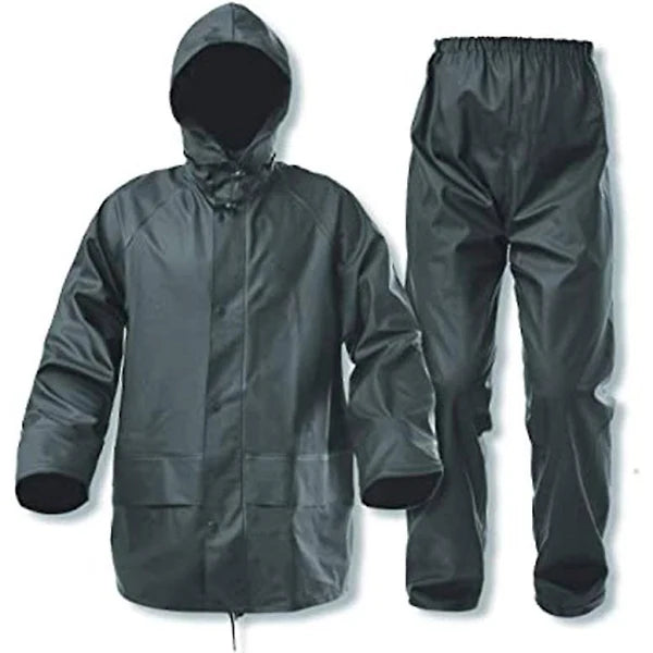 GIACCA + PANTALONE IMPERMEABILE POLIURETANO IGAZU VERDE