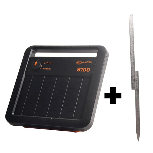 S100 Elettrificatore solare con batteria inclusa (1,0J - Solare) con supporto gratuito