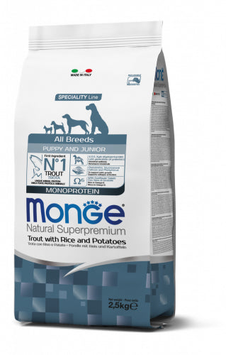 MONGE PUPPY & JUNIOR ALL BREEDS MONOPROTEICI 12 KG