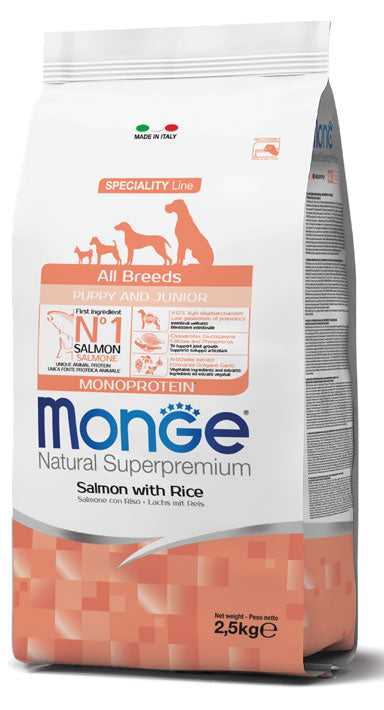 MONGE PUPPY & JUNIOR ALL BREEDS MONOPROTEICI 12 KG
